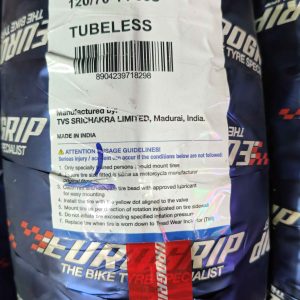 لاستیک سایز120/70/14  برند یورو گریپ2025EUROGRIP